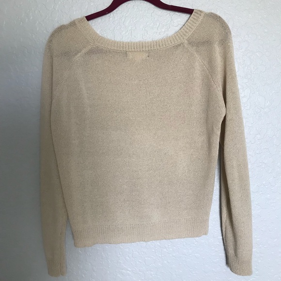 Cropped beige sweater - Picture 2 of 3